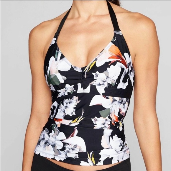 Athleta Tankini Polynesia Floral Halter NWT’s - Picture 1 of 14